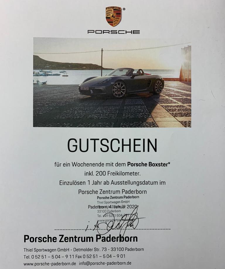 Tombola Porsche