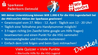 Rätselspaß für die HSG-Jugend! - Gewinnspiel der Sparkasse