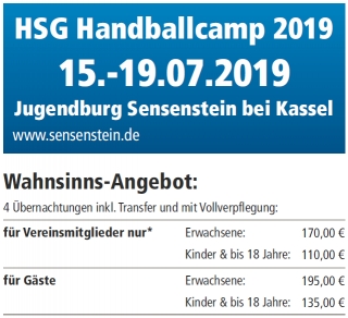 Doppeltes HSG-Handabllcamp in den Sommerferien!