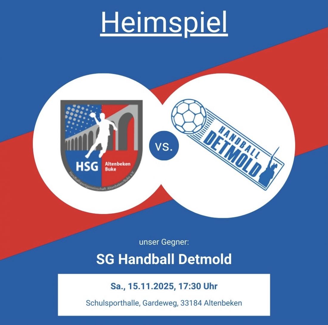 Die ERSTE empfängt die SG Handball Detmold