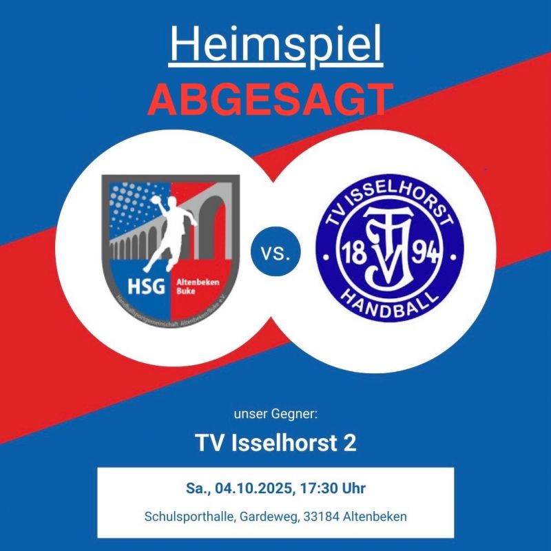 Heimspiele am Wochenende werden abgesagt