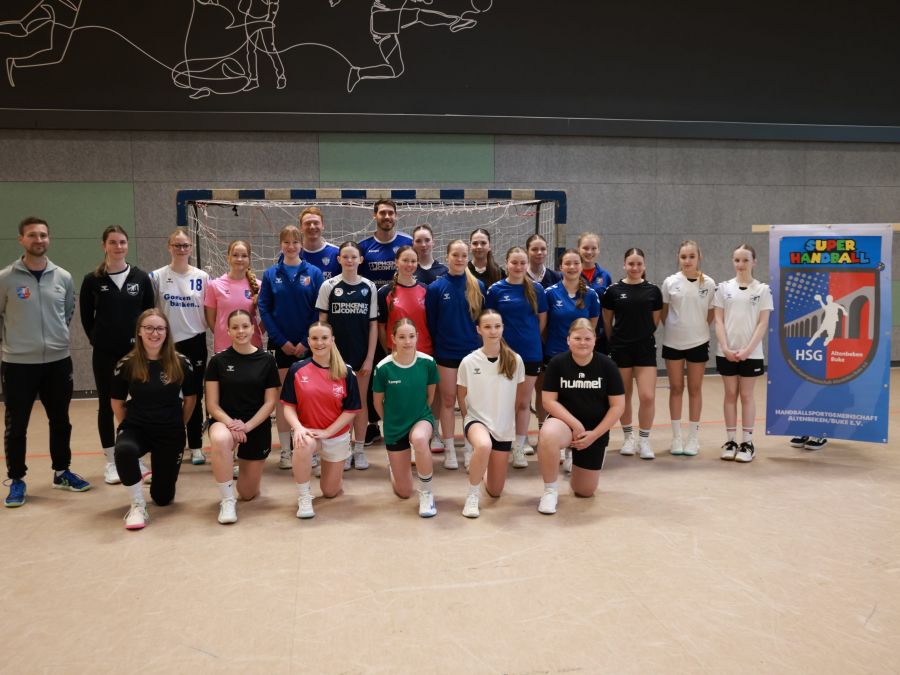 Bundesliga hautnah: TBV-Profis begeistern HSG-Nachwuchs