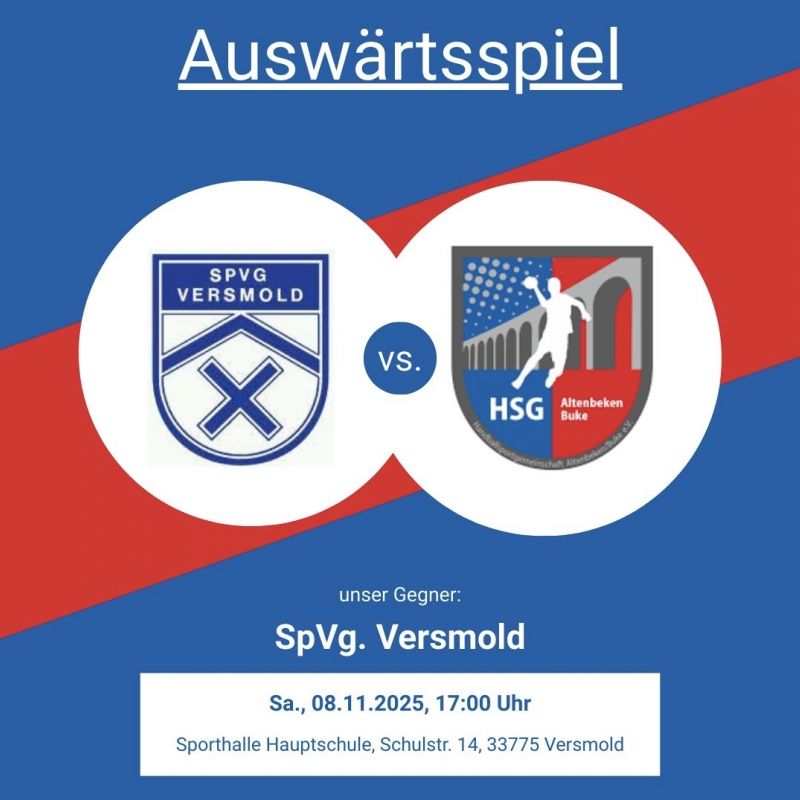 Die ERSTE am Samstag in Versmold gefordert