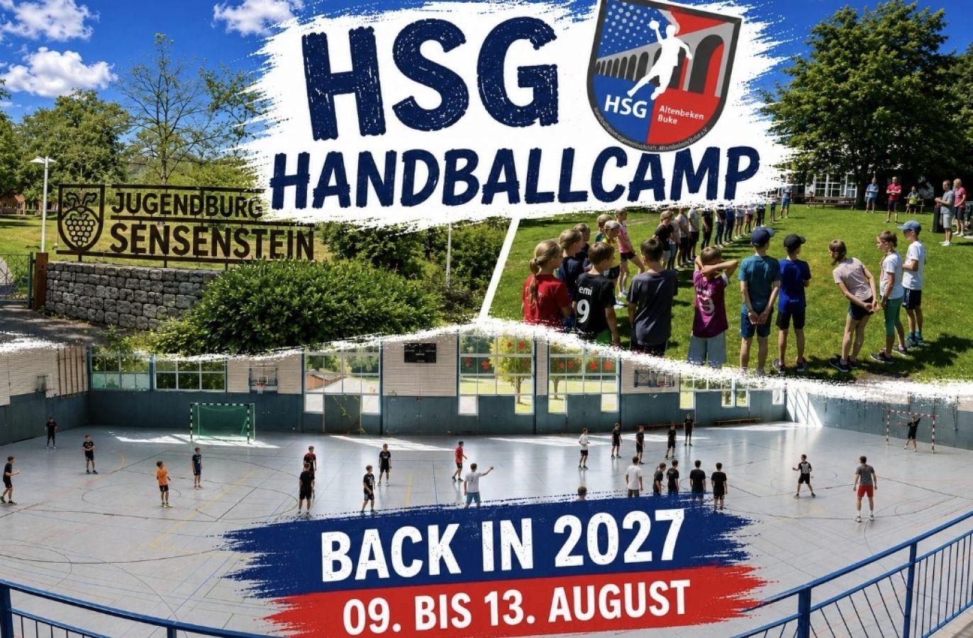 Zwölftes Handballcamp 2027 wieder auf dem Sensenstein