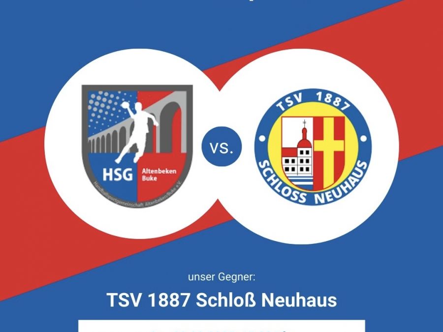 Die ERSTE empfängt Schloß Neuhaus zum Derby