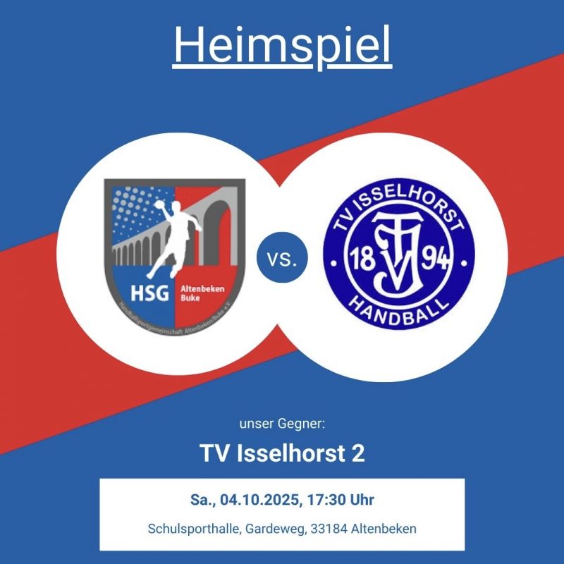 Die ERSTE mit Rumpfkader gegen den TV Isselhorst 2