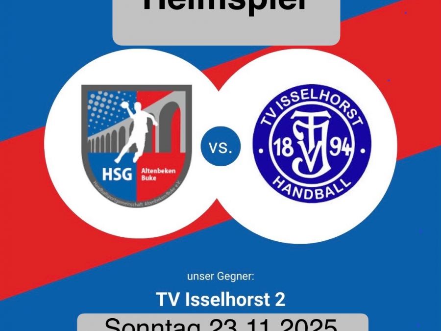 Doch nur EIN Spiel für die ERSTE am Wochenende